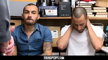 YoungPerps - Two Hot Latino Pervs Caught Upskirting Girls Get Fucked Raw By Security Officer